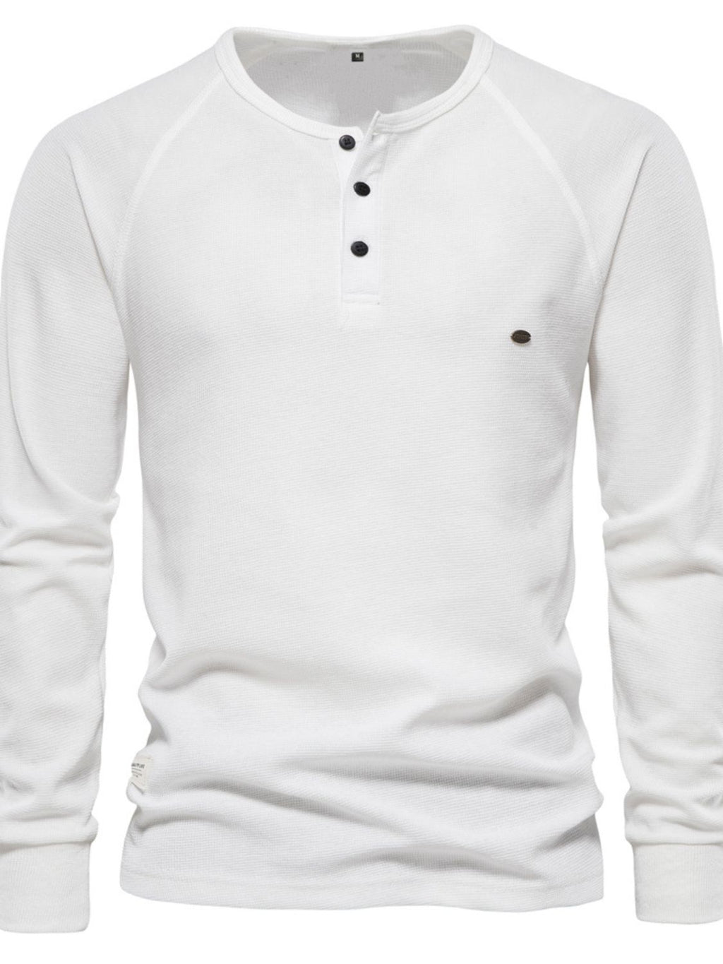 Men's Waffle-Knit Long Sleeve T-Shirt