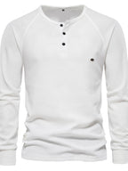 Men's Waffle-Knit Long Sleeve T-Shirt