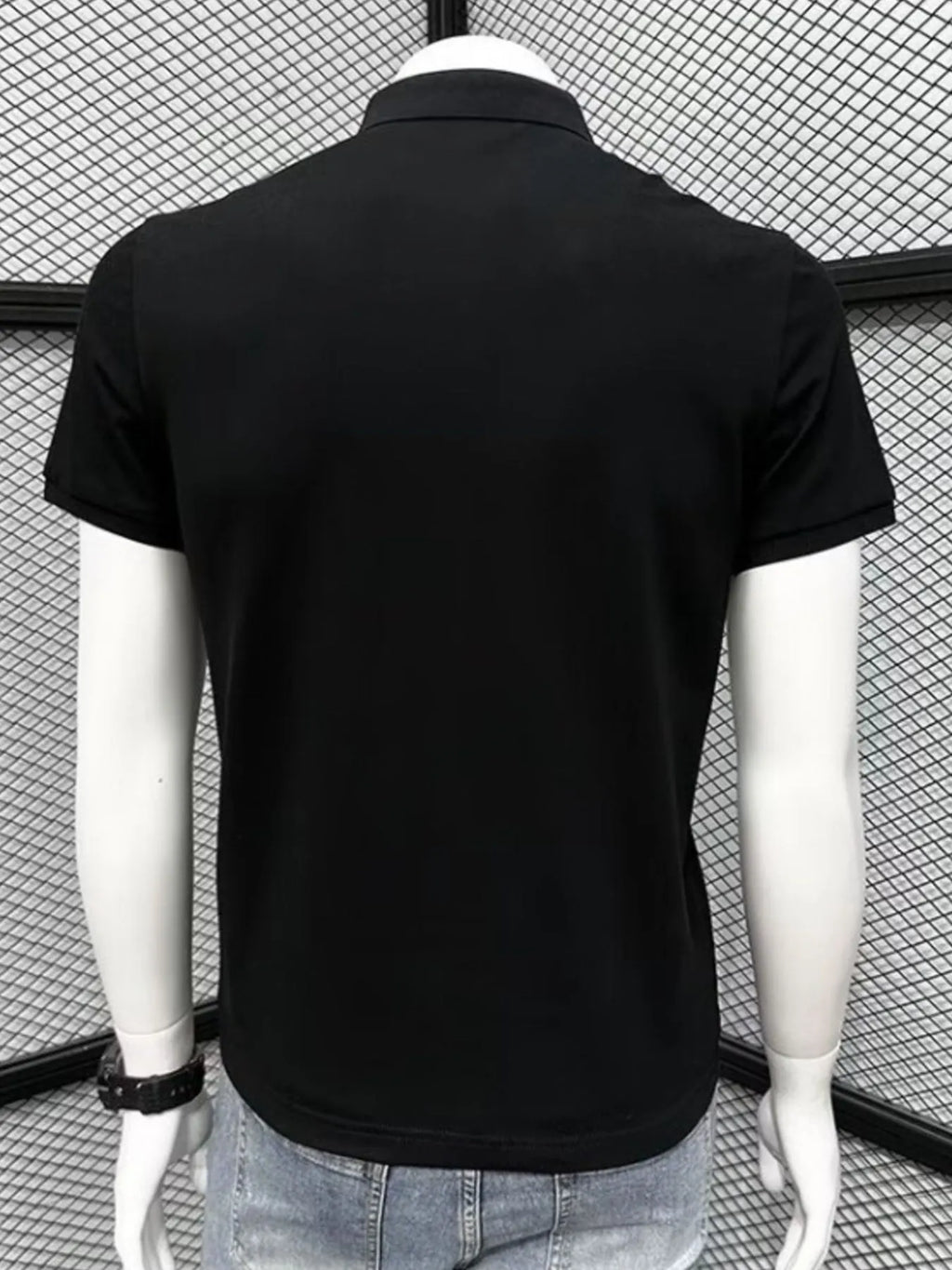 Men's Plus Size Button Detail Short Sleeve Polo