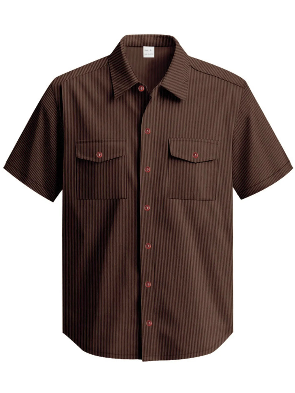Men's Full Size Button Up Short Sleeve Shirt Plus Size