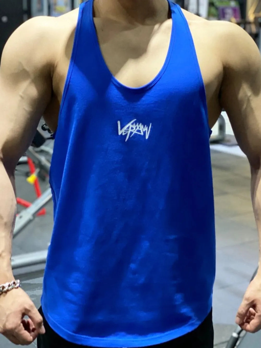 Men's Plus Size Round Neck Racerback Tank