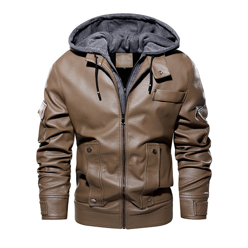 Premium Men's Leather Coat Classic & Warm Winter Outerwear