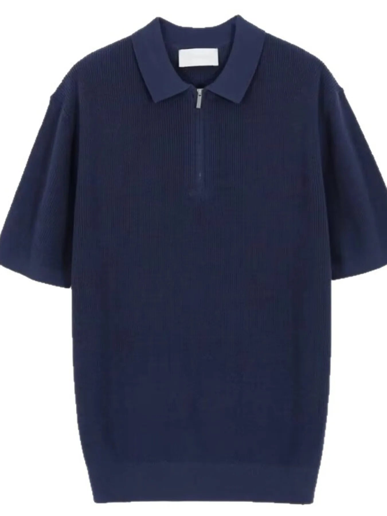 Men's Full Size Zip Collar Short Sleeve Polo Plus SIze