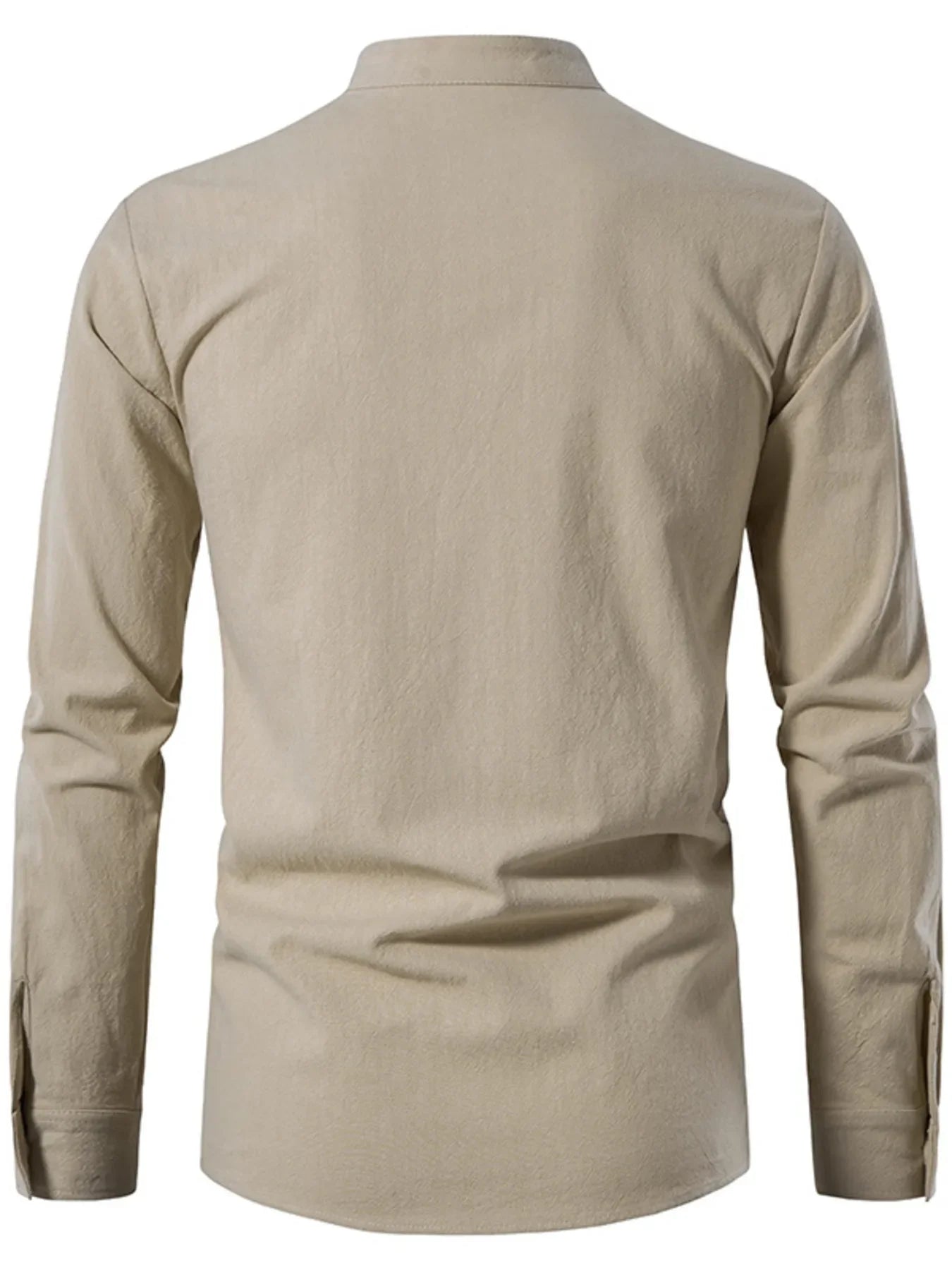 Men's Lace Up Long Sleeve Blouse