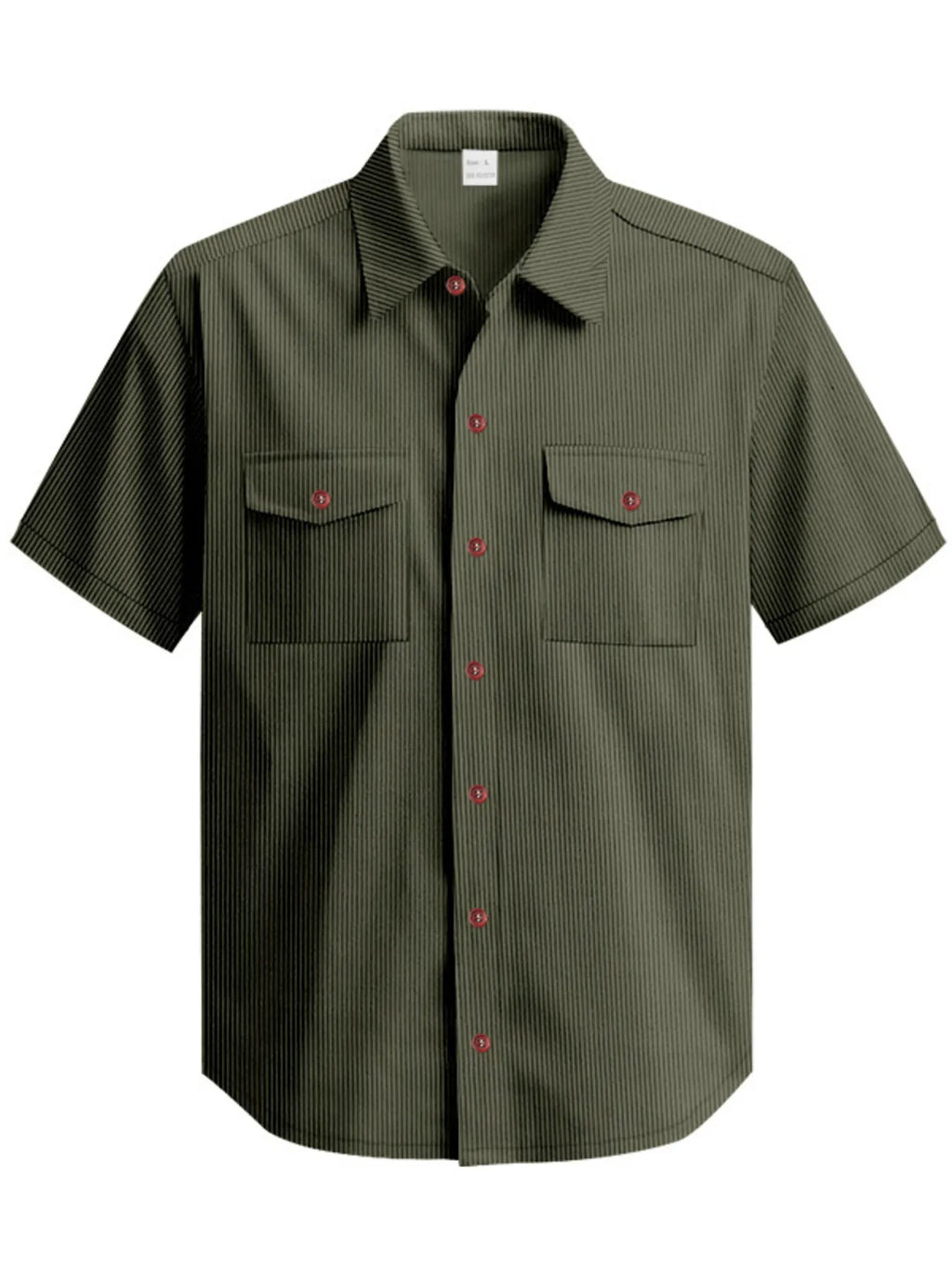 Men's Full Size Button Up Short Sleeve Shirt Plus Size
