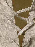 Men's Lace Up Long Sleeve Blouse