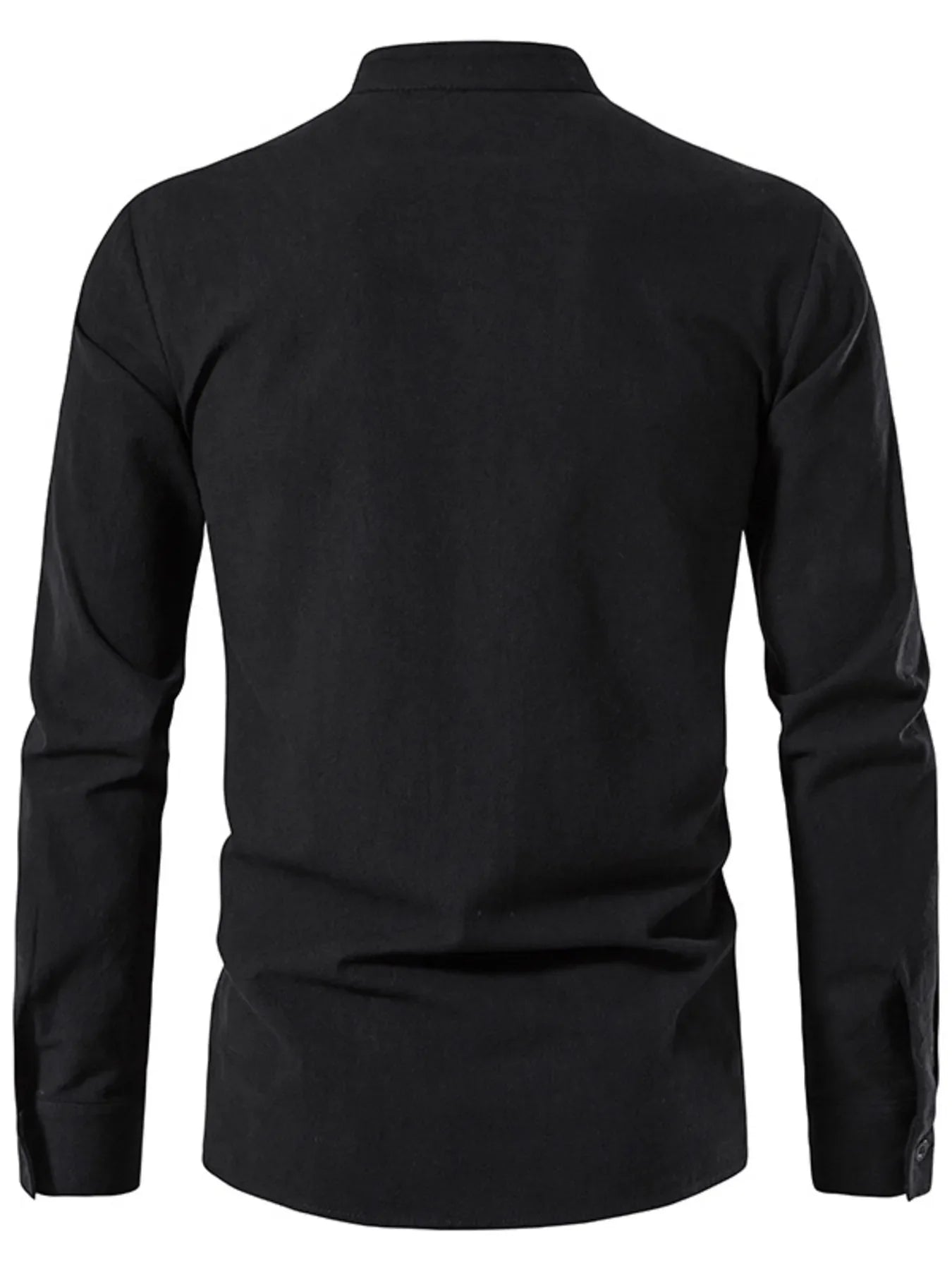 Men's Lace Up Long Sleeve Blouse