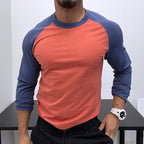 Men's Casual Raglan Sleeve Top