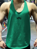 Men's Plus Size Round Neck Racerback Tank