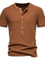 Men's Button Detail Short Sleeve T-Shirt