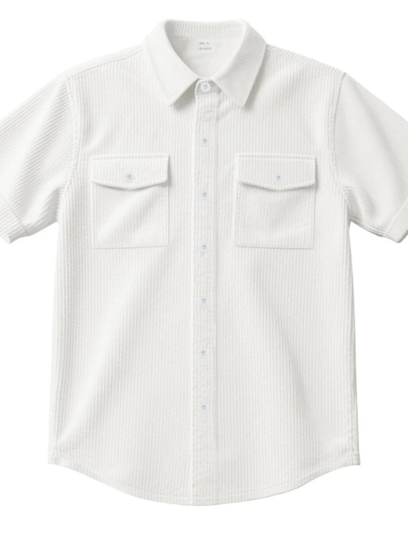Men's Full Size Button Up Short Sleeve Shirt Plus Size