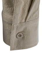 Men's Lace Up Long Sleeve Blouse