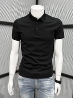 Men's Plus Size Button Detail Short Sleeve Polo