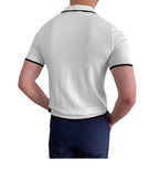 Men's Casual Polo Shirt Classic Polo Collar Short-Sleeve Top