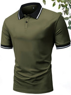 Polo Shirt Lapel Short Sleeve Golf Casual Sports Top
