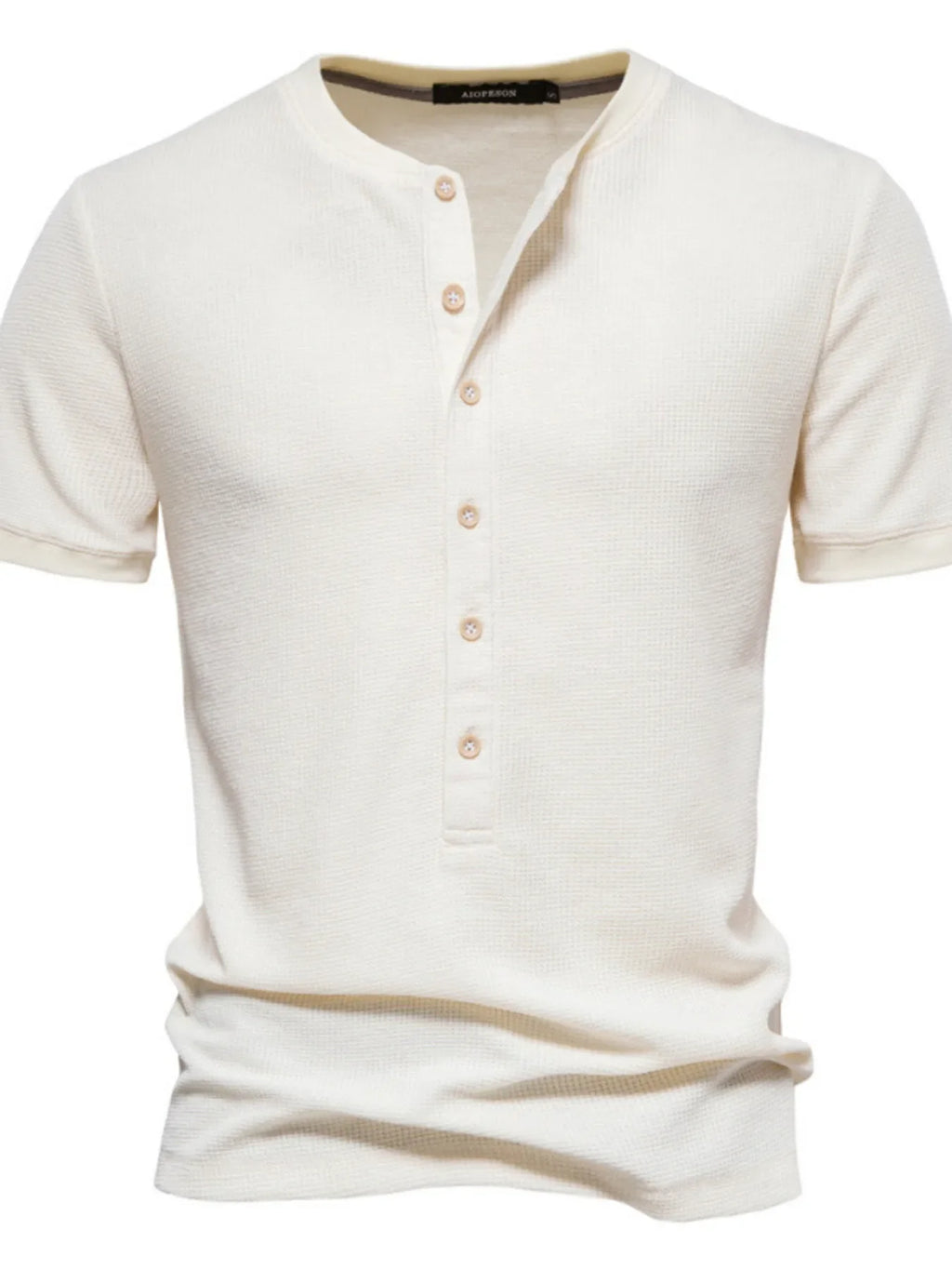 Men's Button Detail Short Sleeve T-Shirt