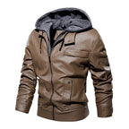 Premium Men's Leather Coat Classic & Warm Winter Outerwear