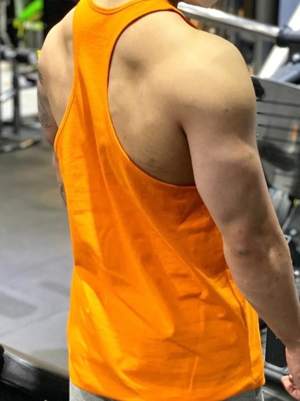 Men's Plus Size Round Neck Racerback Tank