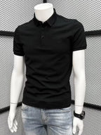 Men's Plus Size Button Detail Short Sleeve Polo