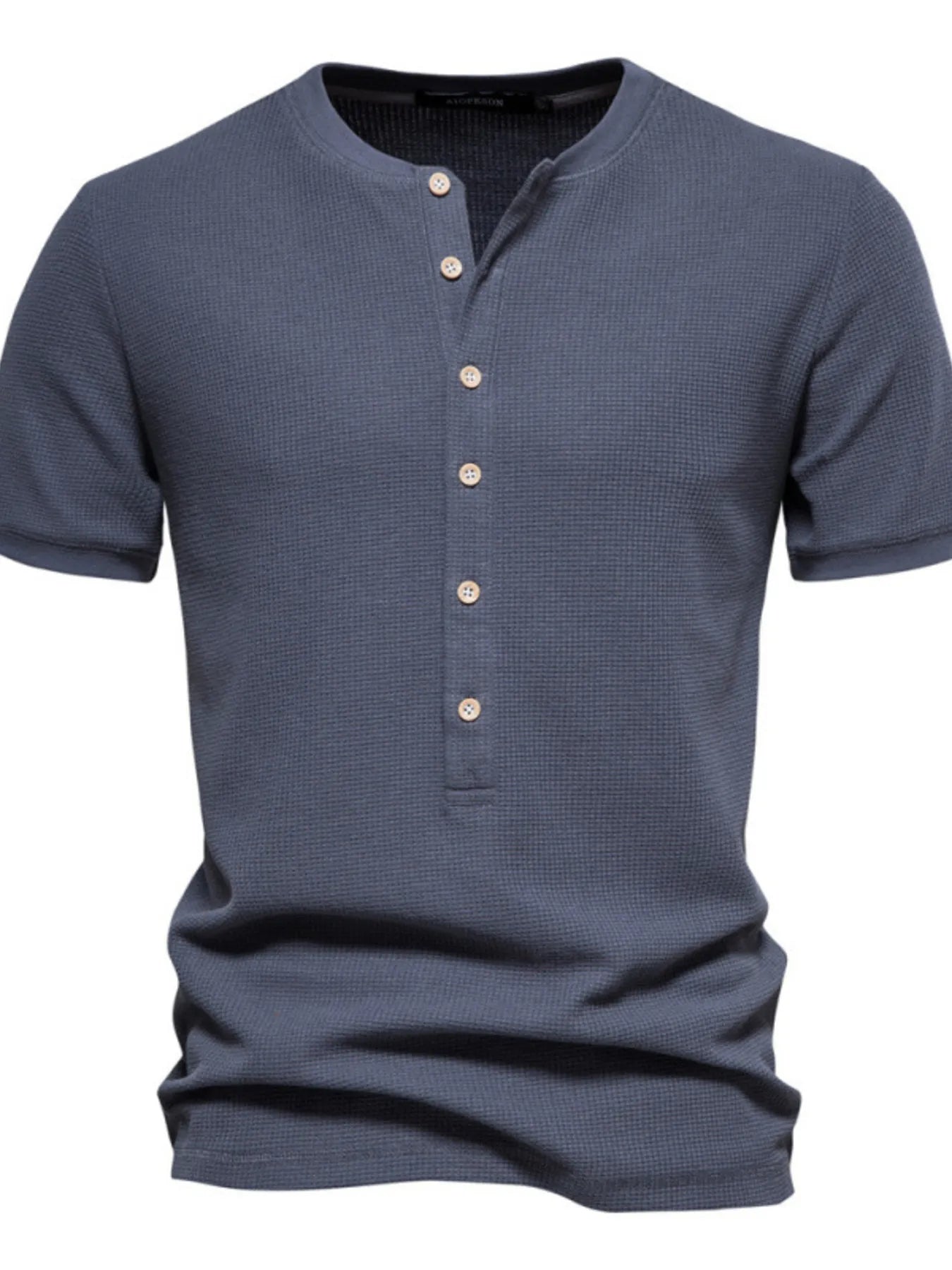 Men's Button Detail Short Sleeve T-Shirt