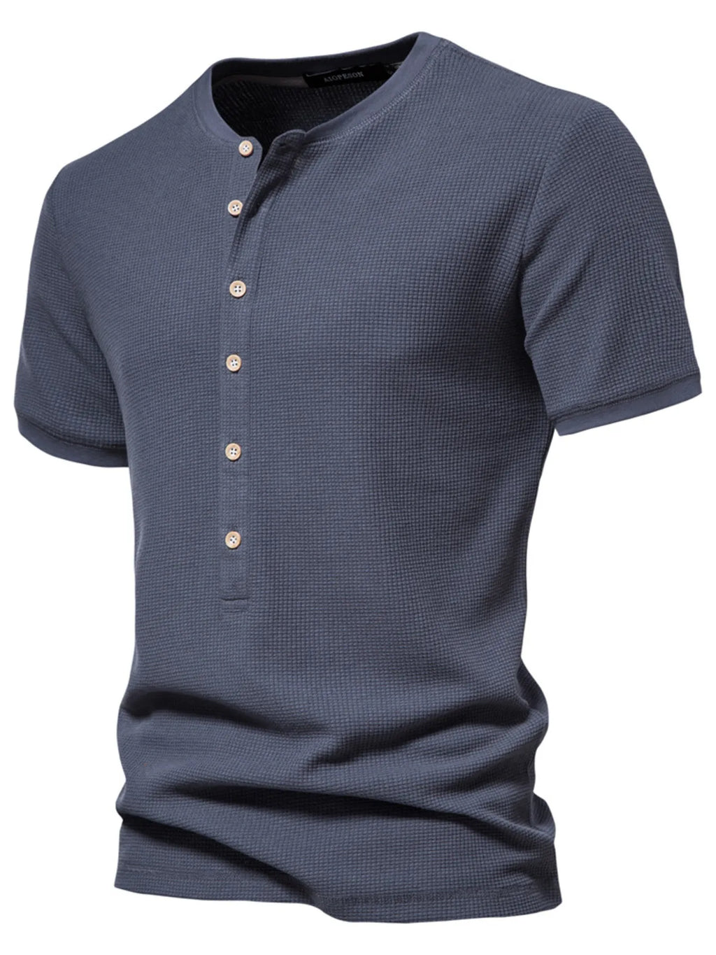 Men's Button Detail Short Sleeve T-Shirt
