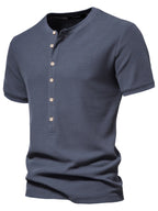 Men's Button Detail Short Sleeve T-Shirt