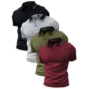 Polo Shirt Lapel Short Sleeve Golf Casual Sports Top