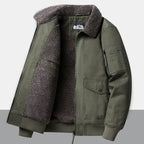 Men's Casual Fleece-Lined Warm Cargo Jacket