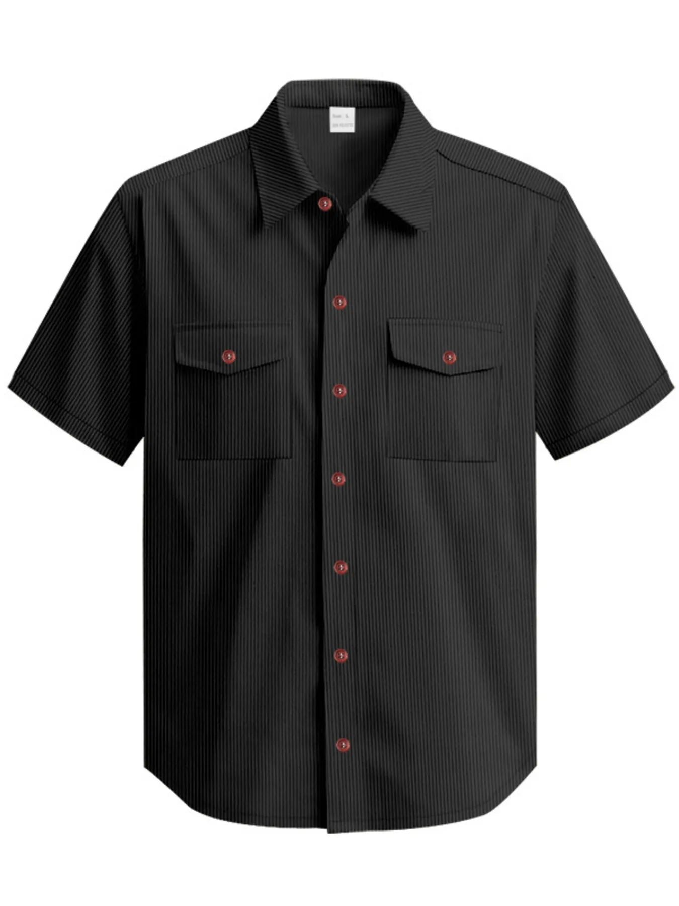 Men's Full Size Button Up Short Sleeve Shirt Plus Size