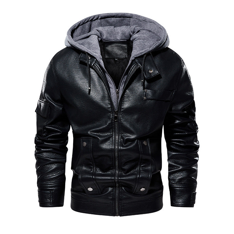 Premium Men's Leather Coat Classic & Warm Winter Outerwear