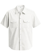 Men's Full Size Button Up Short Sleeve Shirt Plus Size