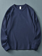 Men's Plus Size Round Neck Long Sleeve T-Shirt