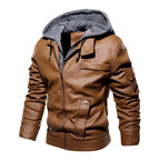 Premium Men's Leather Coat Classic & Warm Winter Outerwear