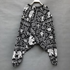 Trendy Plus Size Loose Lantern Men's And Women's Same Large Crotch Pants