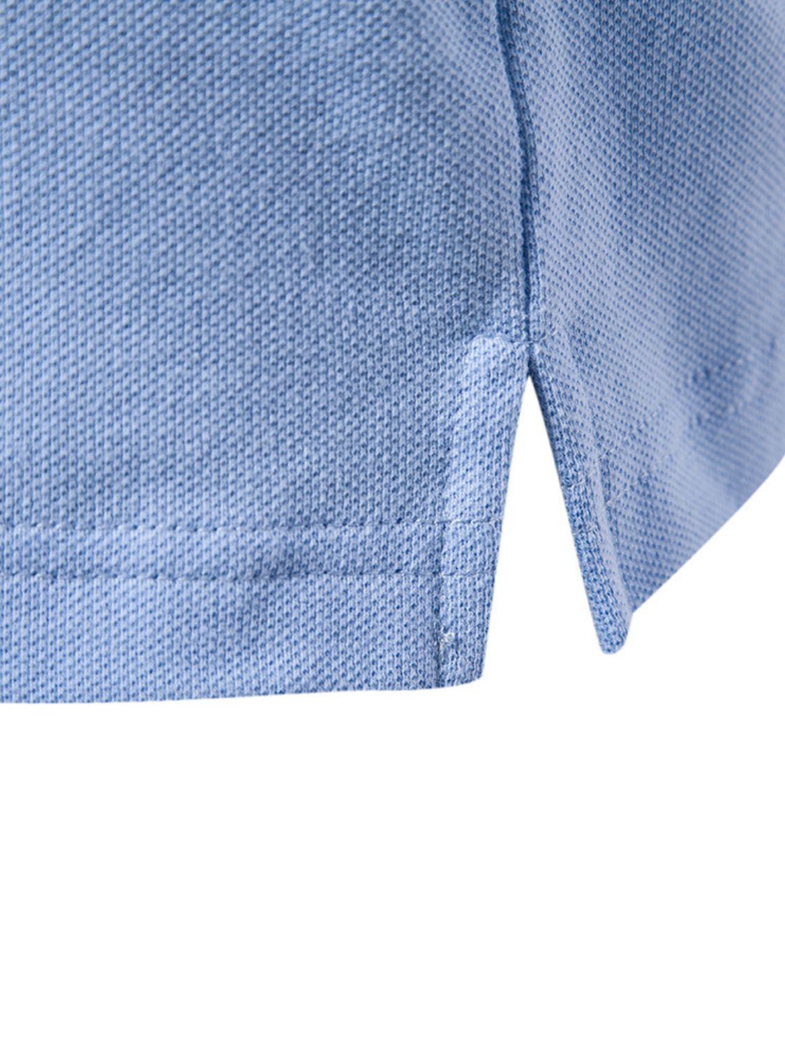 Men's Embroidered Striped Short Sleeve Polo