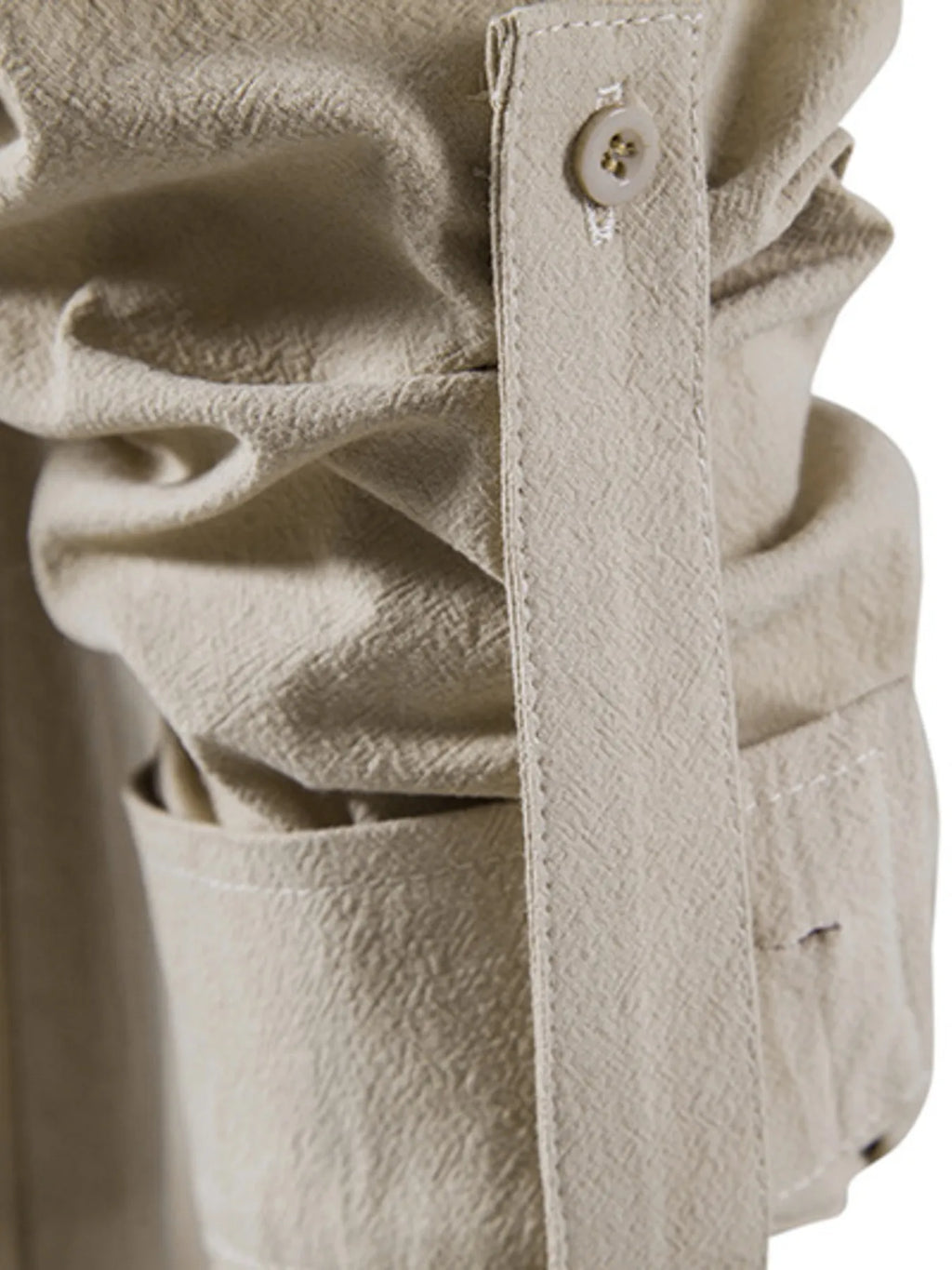 Men's Lace Up Long Sleeve Blouse